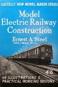 Book cover of Model Electric Railway Construction by STEEL, Ernest A.
